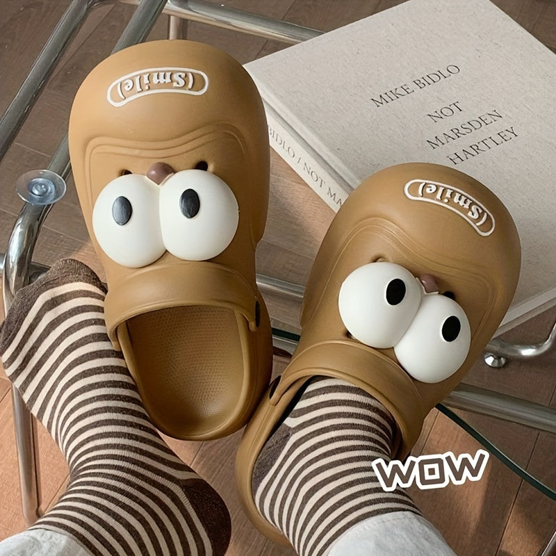 Big-Eyed Cartoon EVA Clogs Lightweight Non-Slip Summer Sandals for Couples