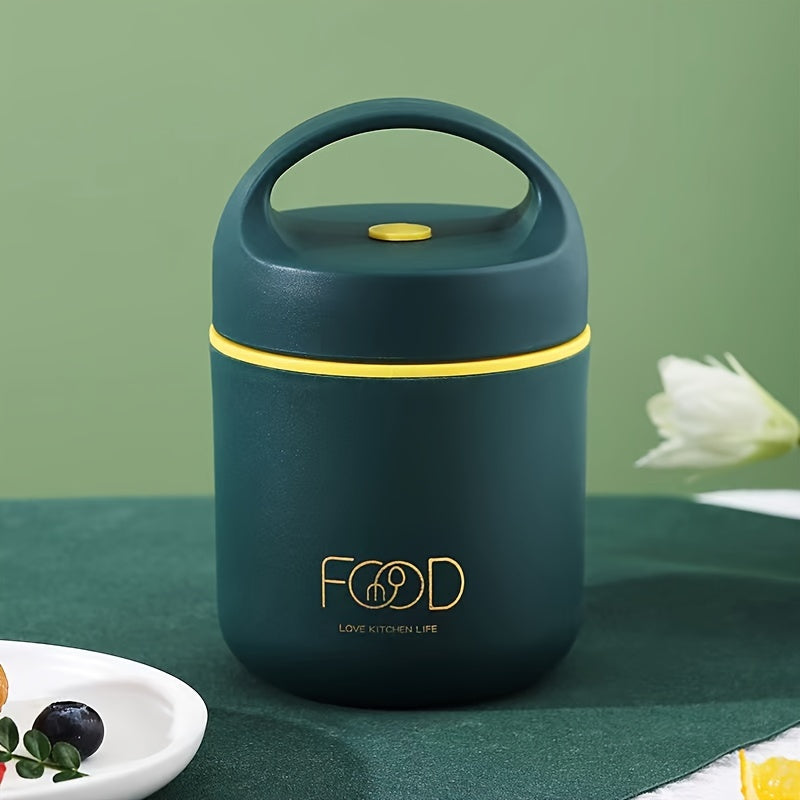 Insulated Stainless Steel Lunch Box Set with Soup and Porridge Cups for Outdoor Use