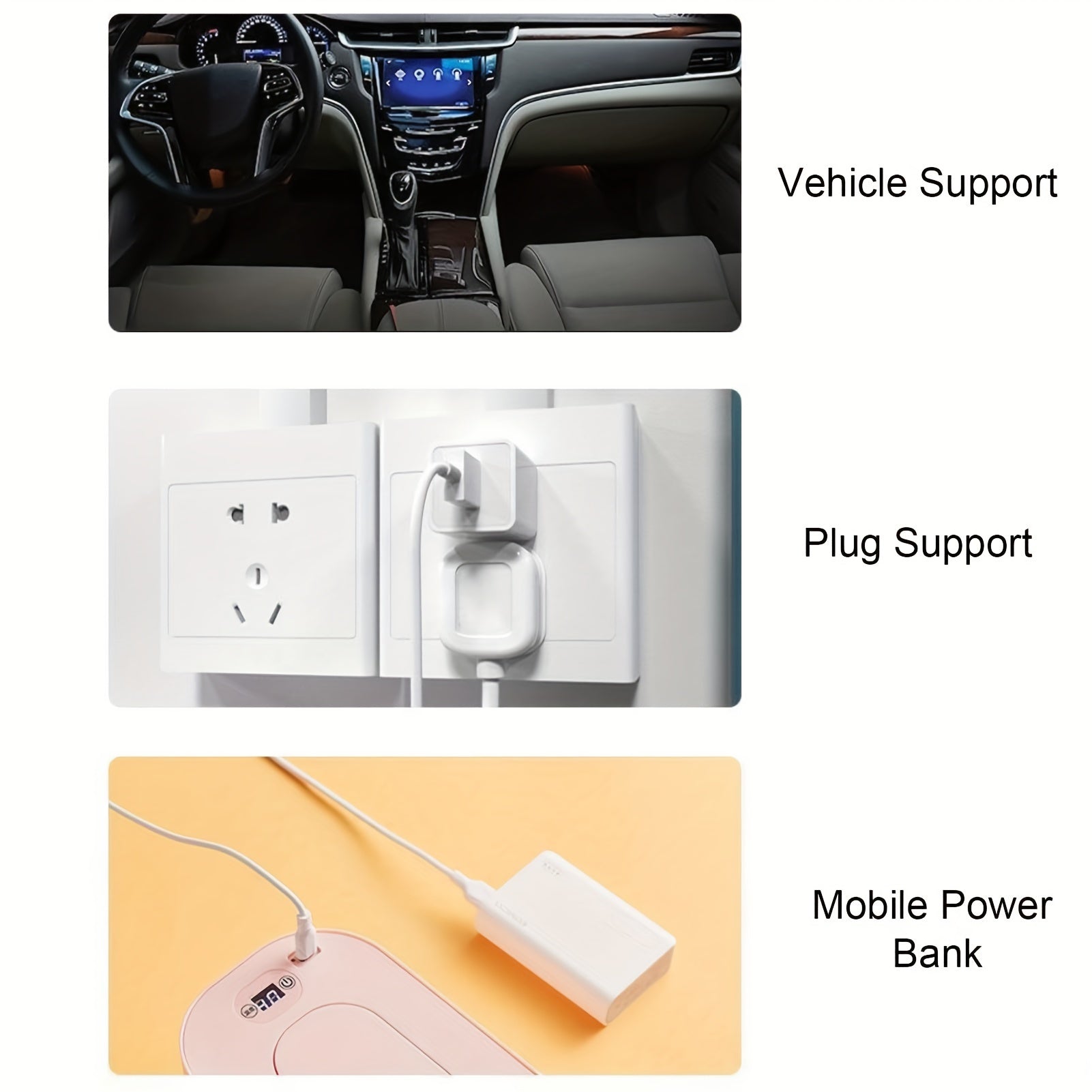 Portable USB Wipe Warmer and Dispenser for Home Travel Car Use Mini Size