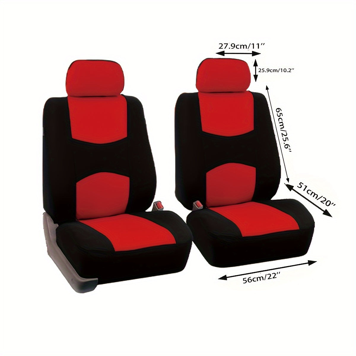 Universal Car Seat Cover Fabric Set for Front Seats