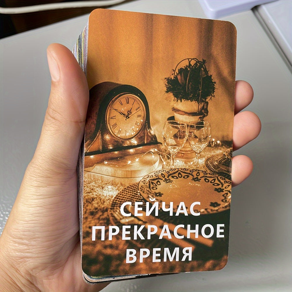 54-Card Russian Tarot Deck for Divination and Fortune Telling Made of Card Stock