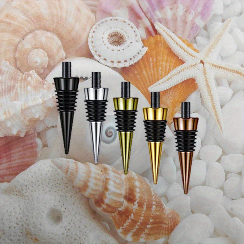 Stainless Steel Wine Stopper Set for Red Wine Champagne Beverage Preservation