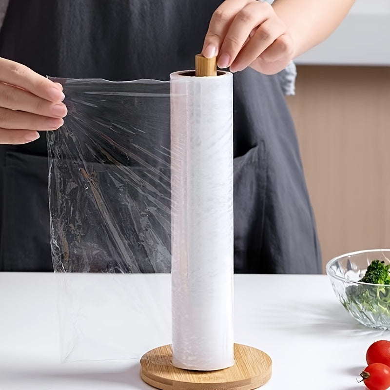 Вертикальная подставка для бумажных полотенец из бамбука для кухни, ванной комнаты, спальни