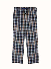 Men's Cotton Plaid Lounge Pants with Pockets Casual Sleepwear Skinny Fit