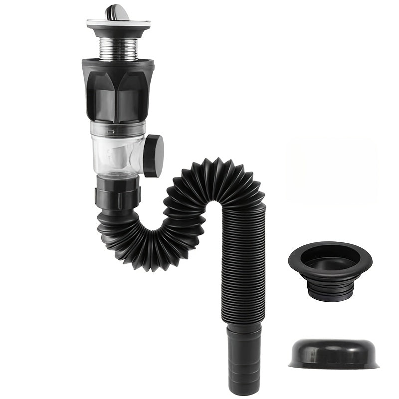 Universal drenaj quvuri to'plami qora oq ABS egiluvchan hidni yutuvchi oson o'rnatiladi