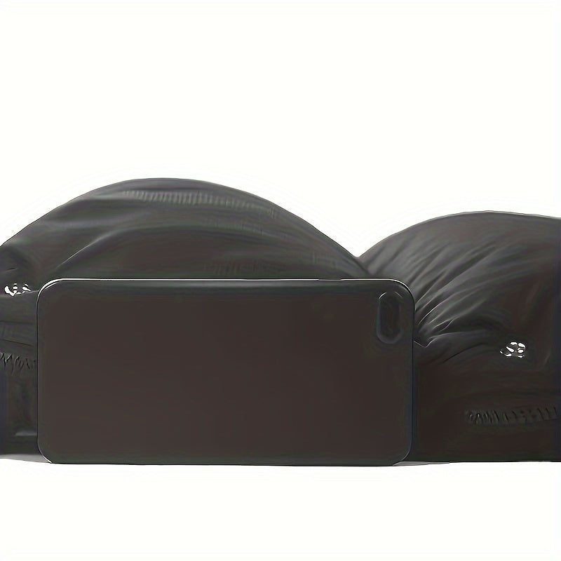 Winter Foot Warmer Mat with Reflective Strip Waterproof Hood and Anti-Slip Beads