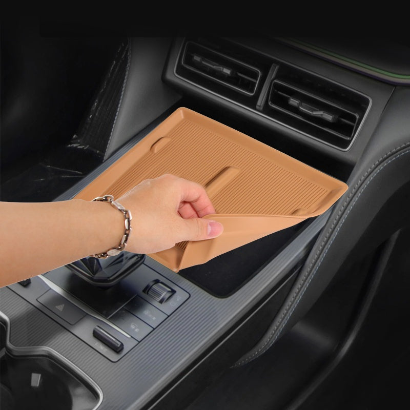 Silicone Car Center Console Mat Non-Slip Phone Pad for Car Interior Accessory