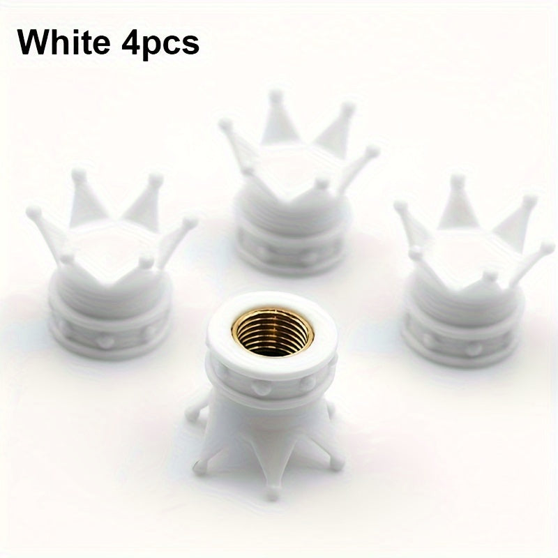 Universal Car Tire Valve Caps Crown Decoration Motorcycle Bicycle Accessory