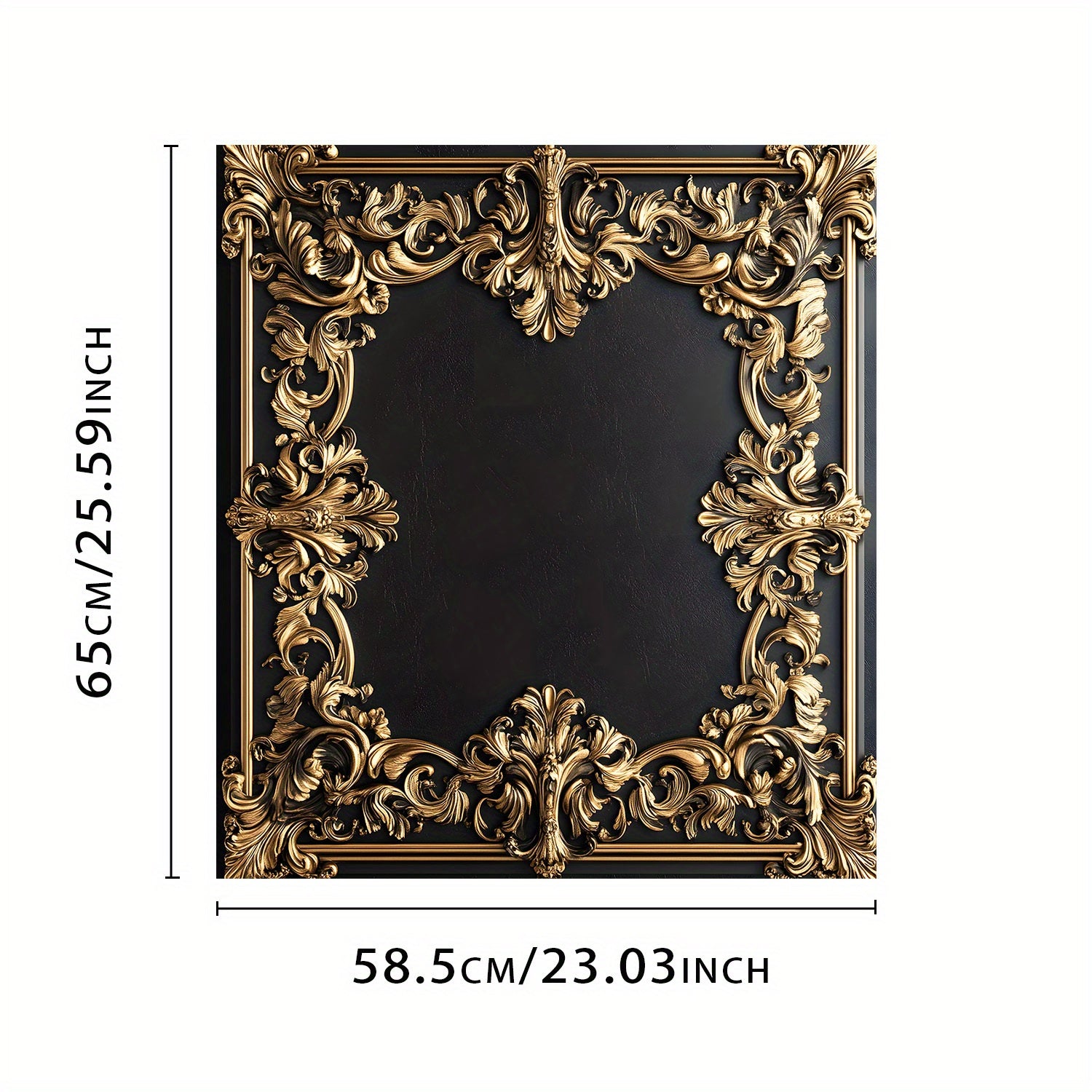 Golden Floral Dishwasher Magnet Cover Waterproof Heat-Resistant Metal Panel Decor