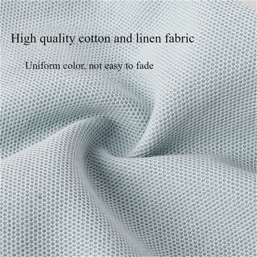 Linen Cover Portable Memory Foam Neck Pillow for Travel and Office Napping