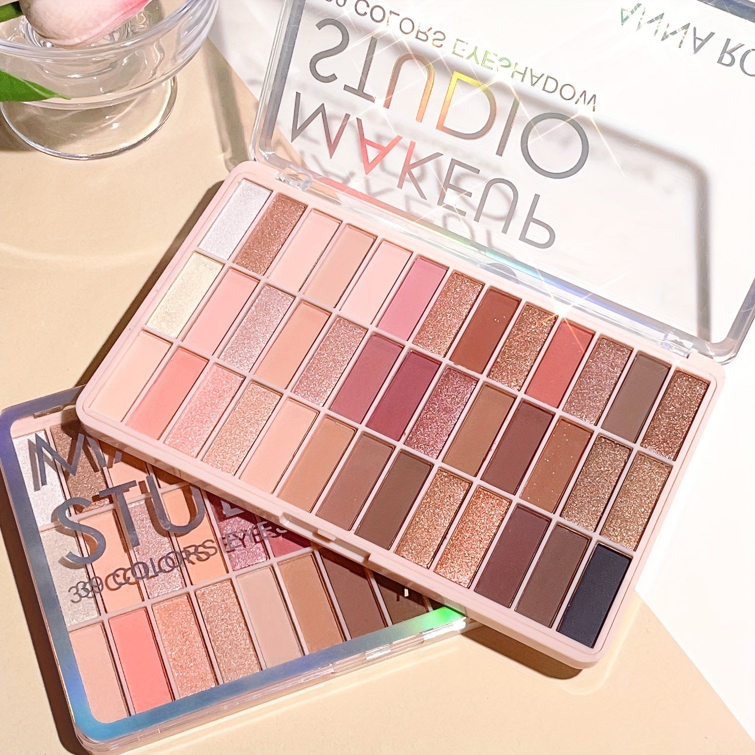 39-Color Matte and Shimmer Eyeshadow Palette Waterproof Sweatproof for Daily Use