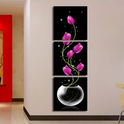 3-Piece Mosaic Oil Painting Wall Art Set for Room Decor Scenic Bedroom Living Room