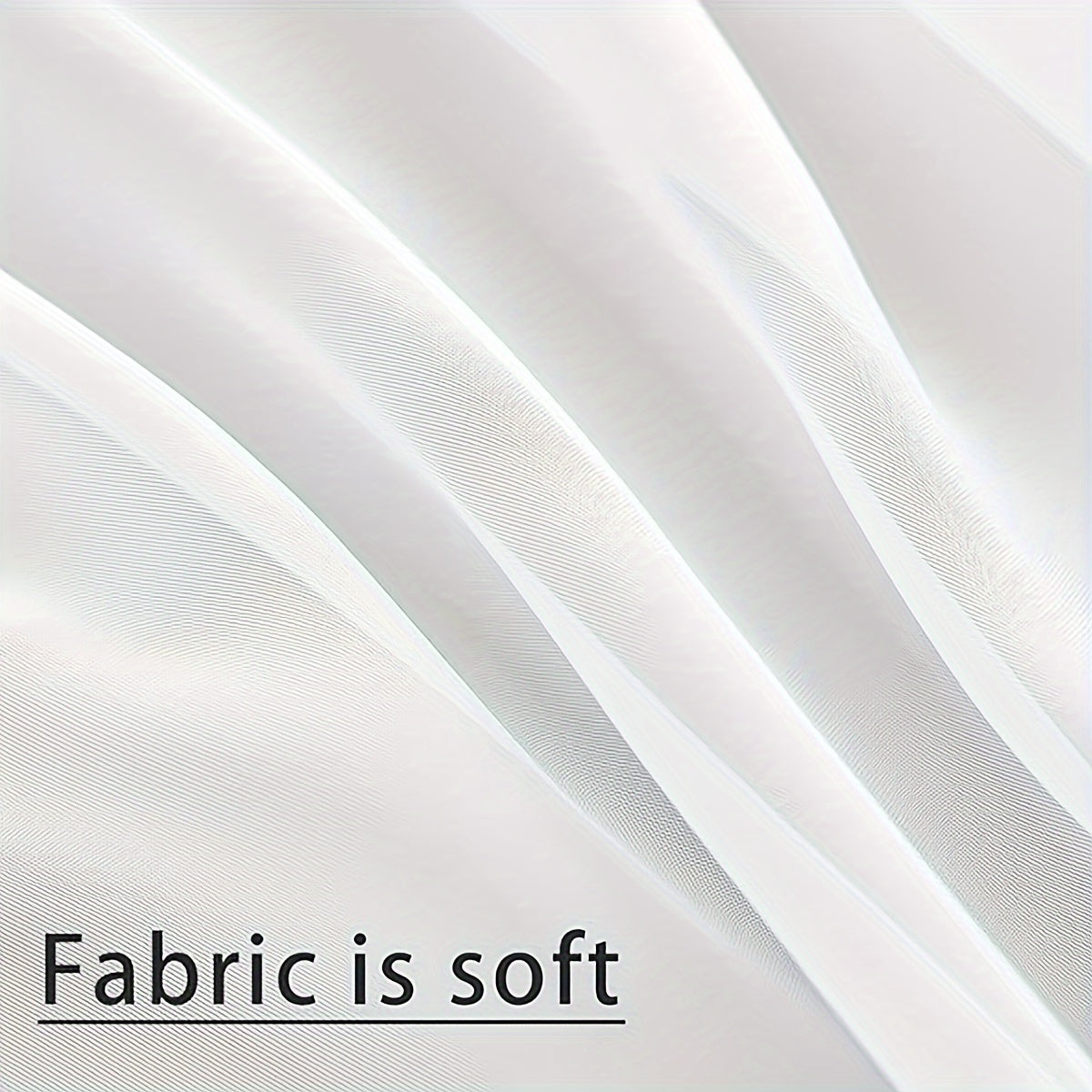 Set of 2 Transparent Lace Curtain Panels for Bedroom and Living Room with Rod Pocket