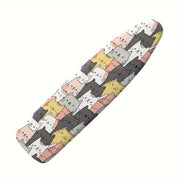 Cartoon Cat Ironing Board Cover Non-Electric Dustproof Elastic Edge Home Decor