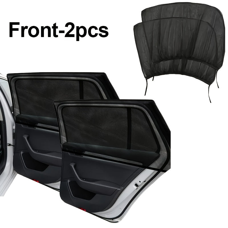 2 dona nafas oladigan tarmoq avtomobil oynasi quyoshdan himoya qilish qoplami yon va orqa oynalar uchun
