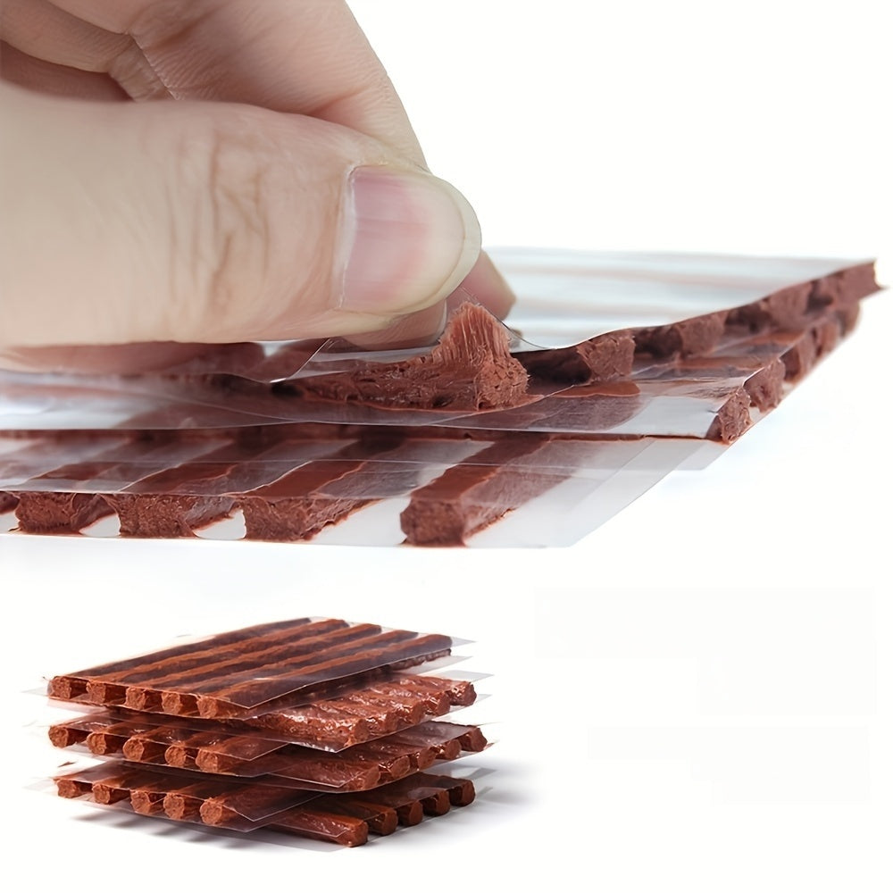 Universal Tire Repair Kit with Faux Leather Case Multi-Tool for Cars Trucks RVs