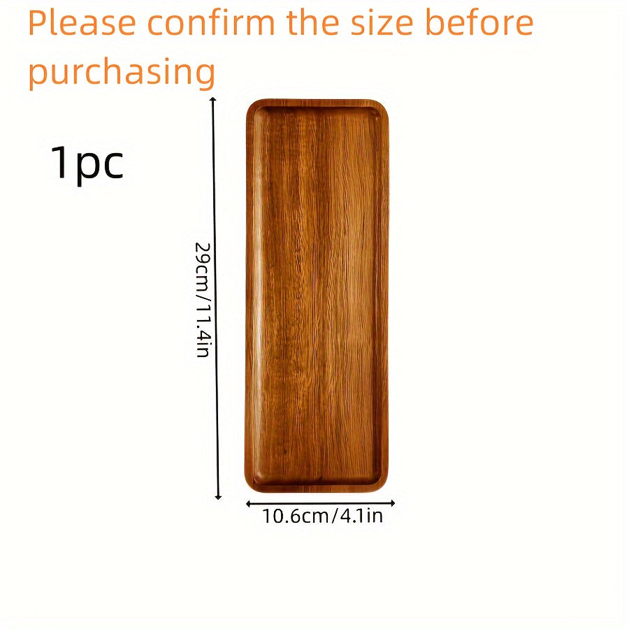Овальная деревянная сервировочная тарелка с металлическим покрытием для праздников и вечеринок