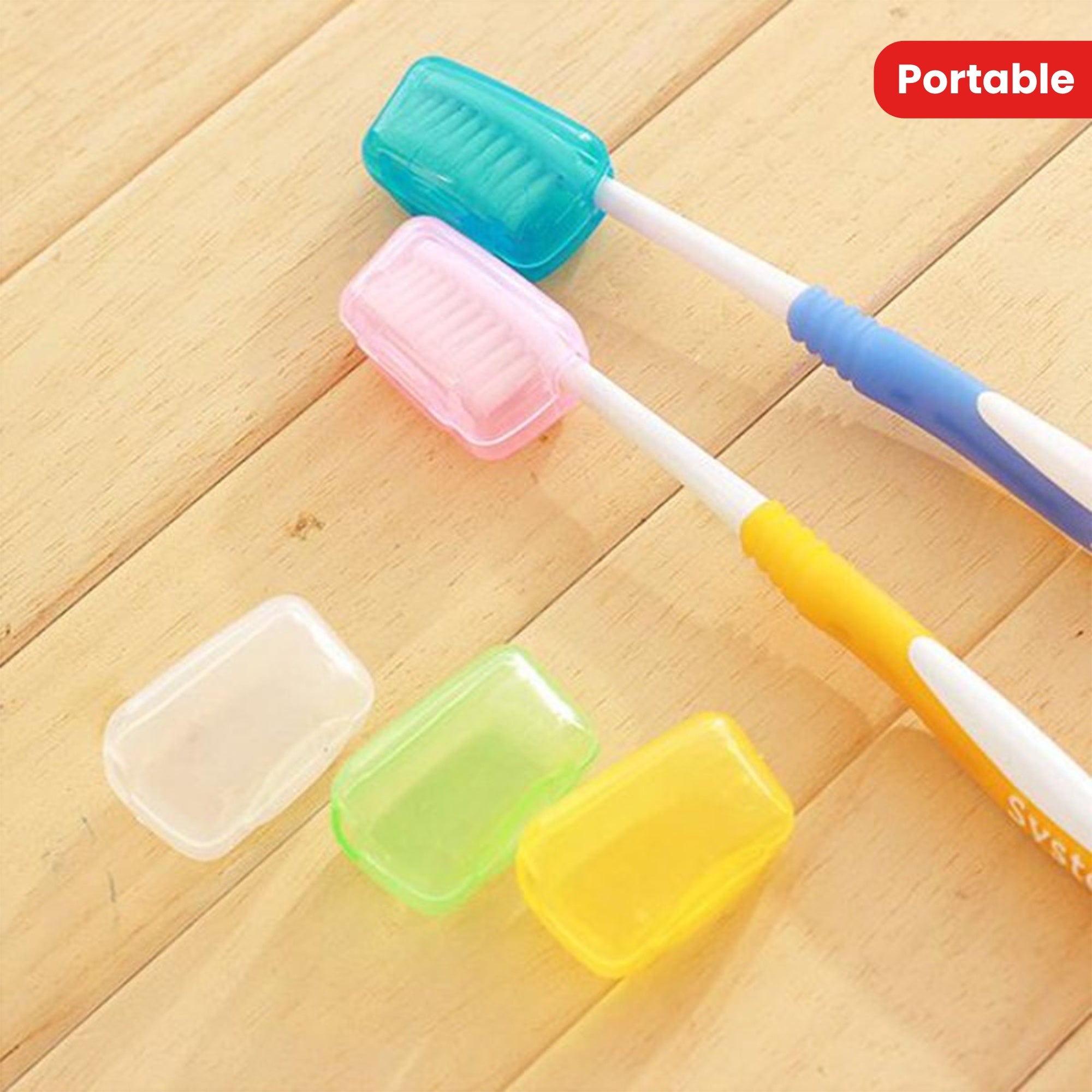 5pcs Portable Toothbrush Head Cover Case Storage Box Toothbrush Protector Cap