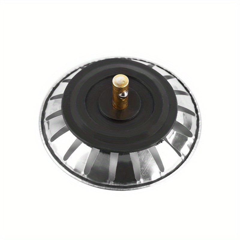 Stainless Steel Sink Strainer Hair Catcher Plug Universal Fit Drain Accessory