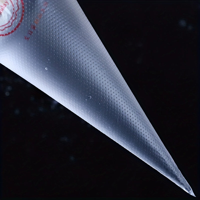 100 Premium Disposable Piping Bags for Cake Decorating, Durable Plastic