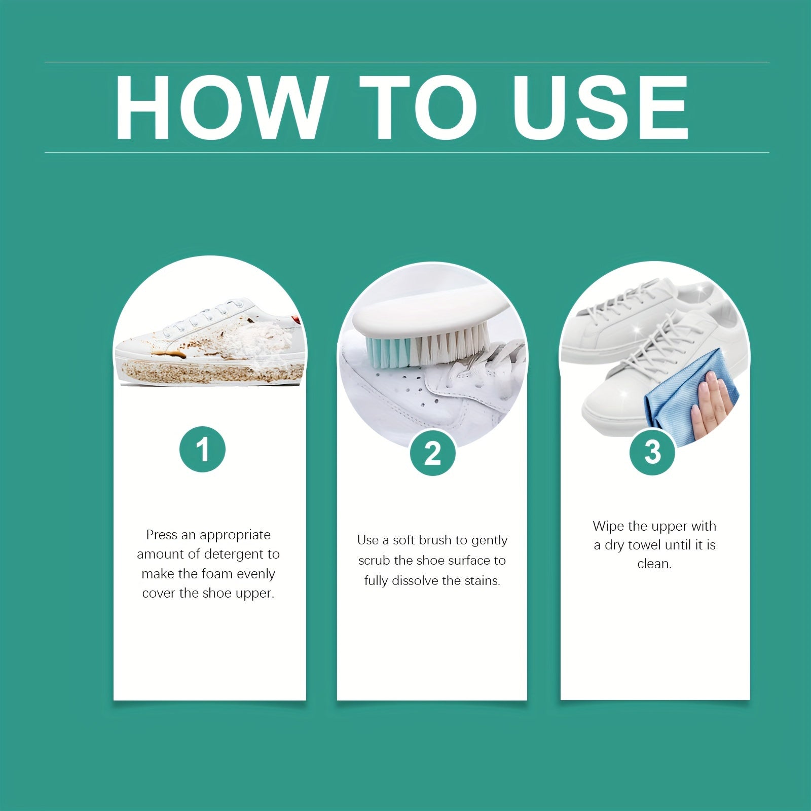 Limpiador multifuncional de espuma para zapatos 100ml Eliminación rápida de manchas Aclara los zapatos
