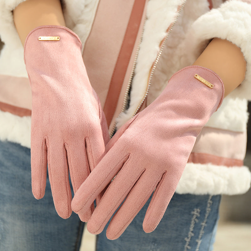Women's Winter Gloves Warm Touchscreen Leather Handwear for Cold Weather