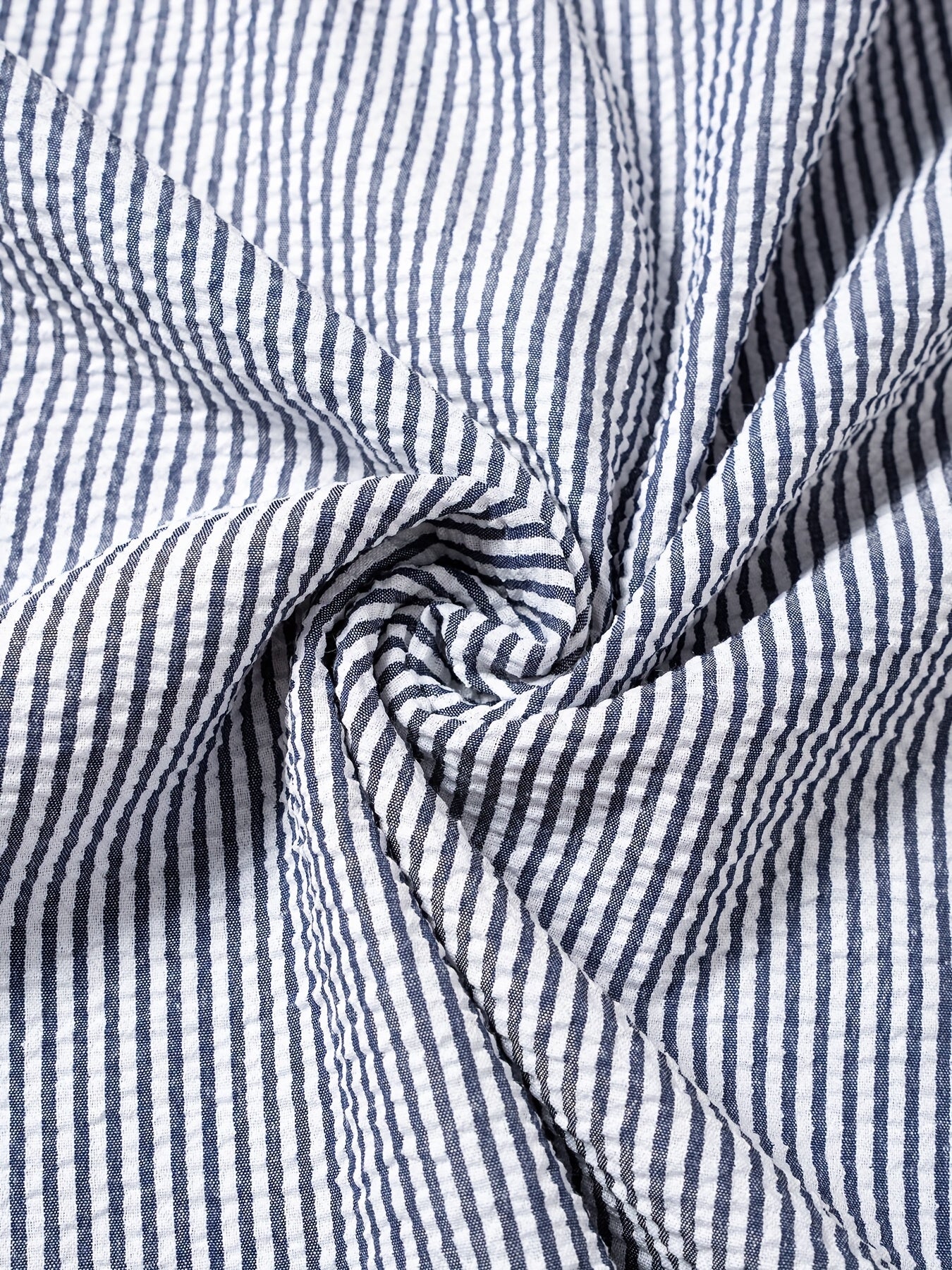 Plus Size Women's Casual Shirt with Cat and Bow Pocket Long Sleeve Striped Pullover