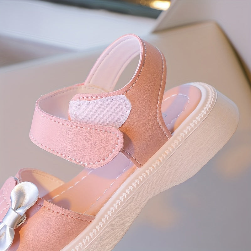 Qizlar uchun zamonaviy bog'ichli ochiq barmoq sandallari, yozda yengil va nafas oladigan