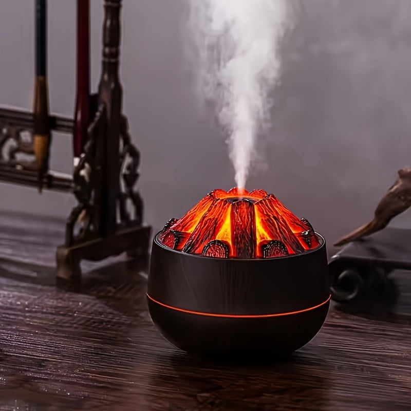 USB-Powered Humidifier with Large Mist Output and Ambient Lighting for Office