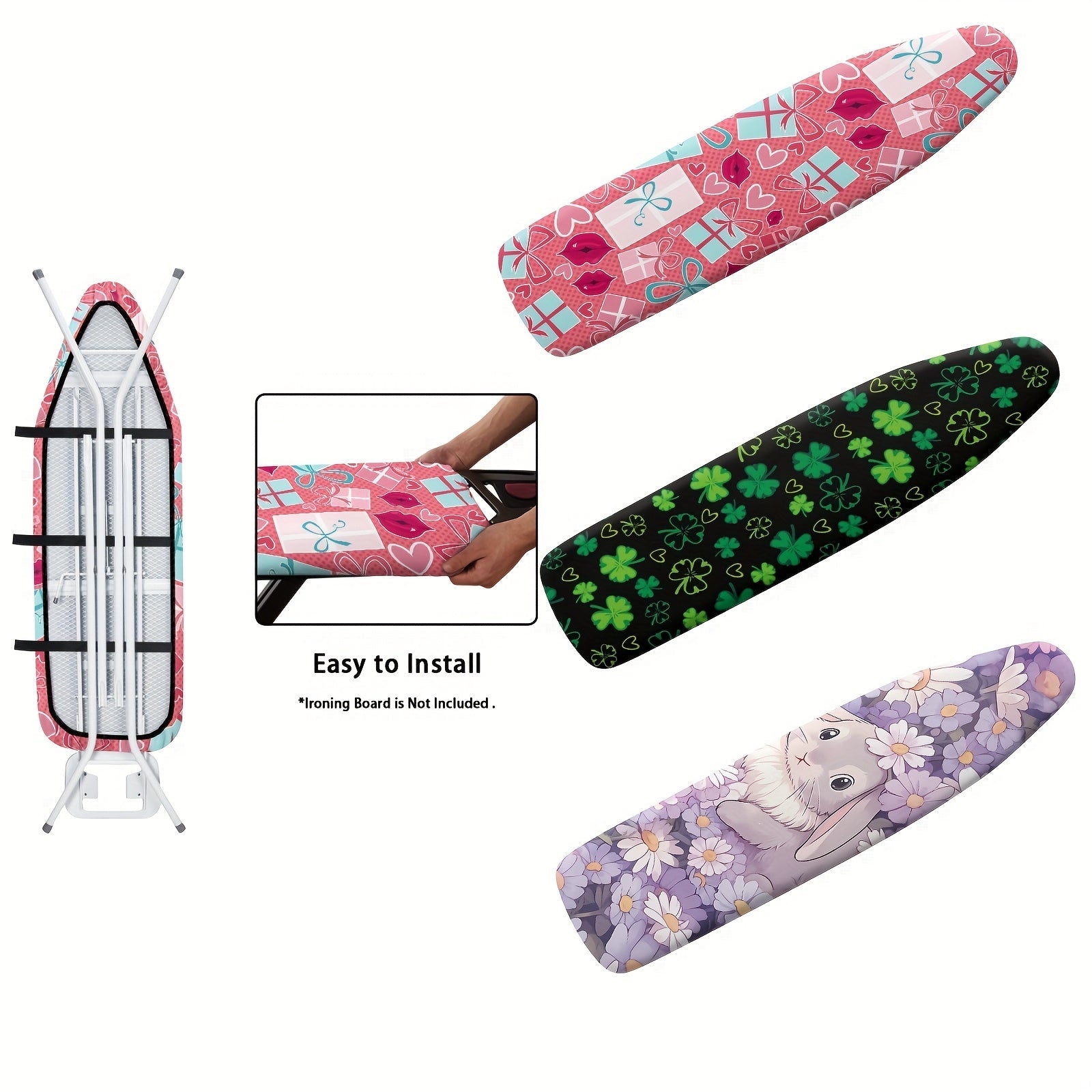 Ironing Board Cover 1 Piece, Durable Fabric, Easy to Fit