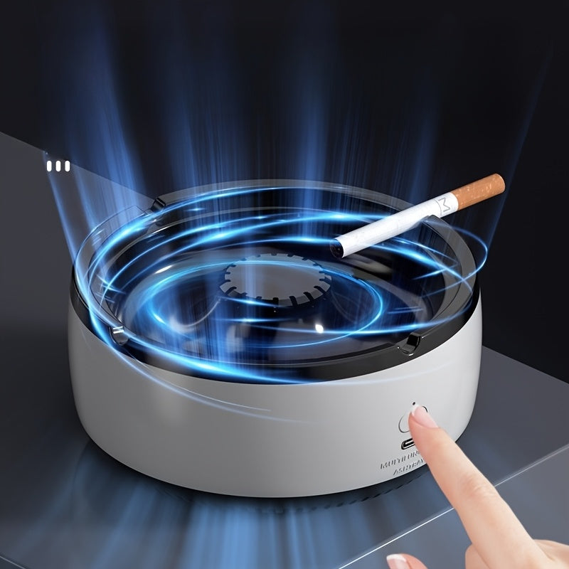 USB Rechargeable Air Purifier with Negative Ion Technology for Smoke Dust Removal White