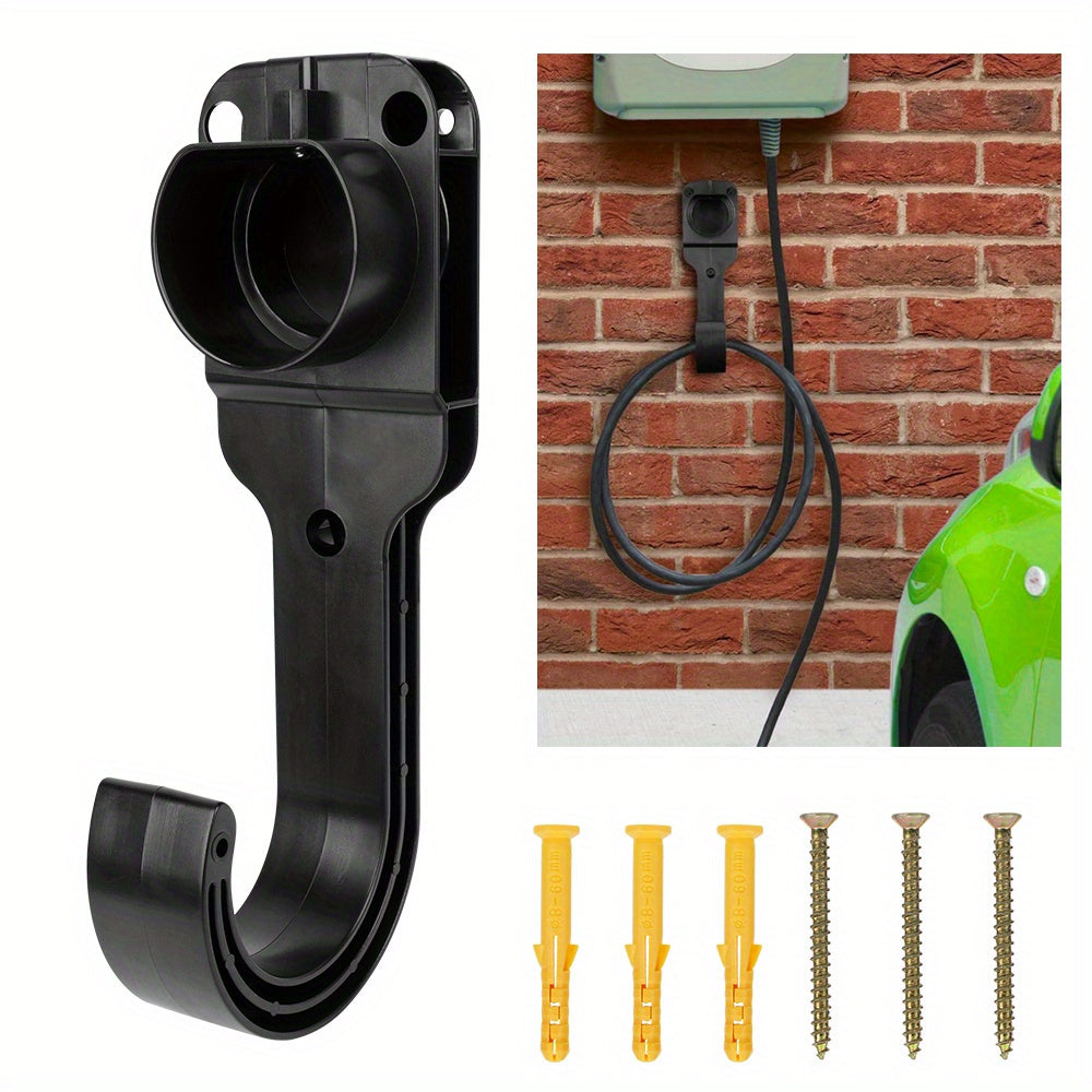 Wall Mount Bracket for Electric Vehicle Chargers Durable ABS PC Cable Holder with Secure Grip