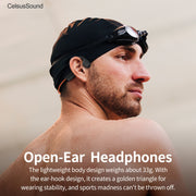 Bone Conduction Headphones Wireless Sweat-Resistant Open-Ear for Active Use
