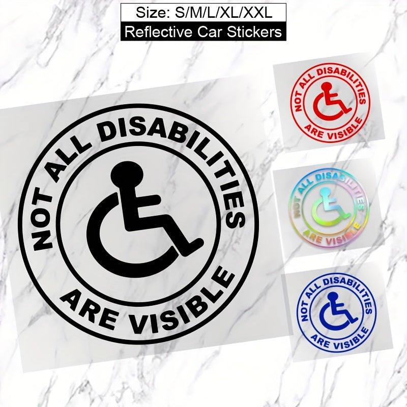 Barcha nogironliklar ko'rinmaydi. Eshiklar va derazalar uchun vinil stiker.