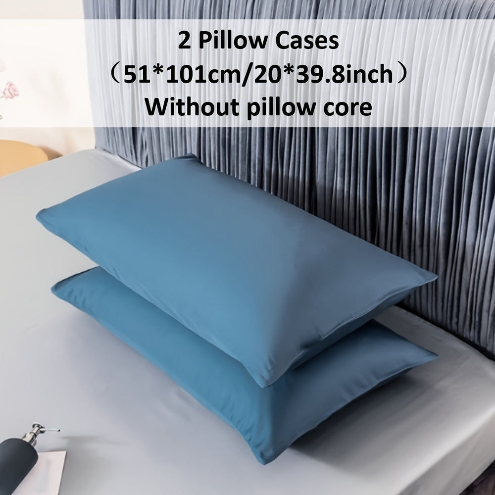 Polyester Pillowcases Set for Bedroom Breathable Soft Skin-Friendly