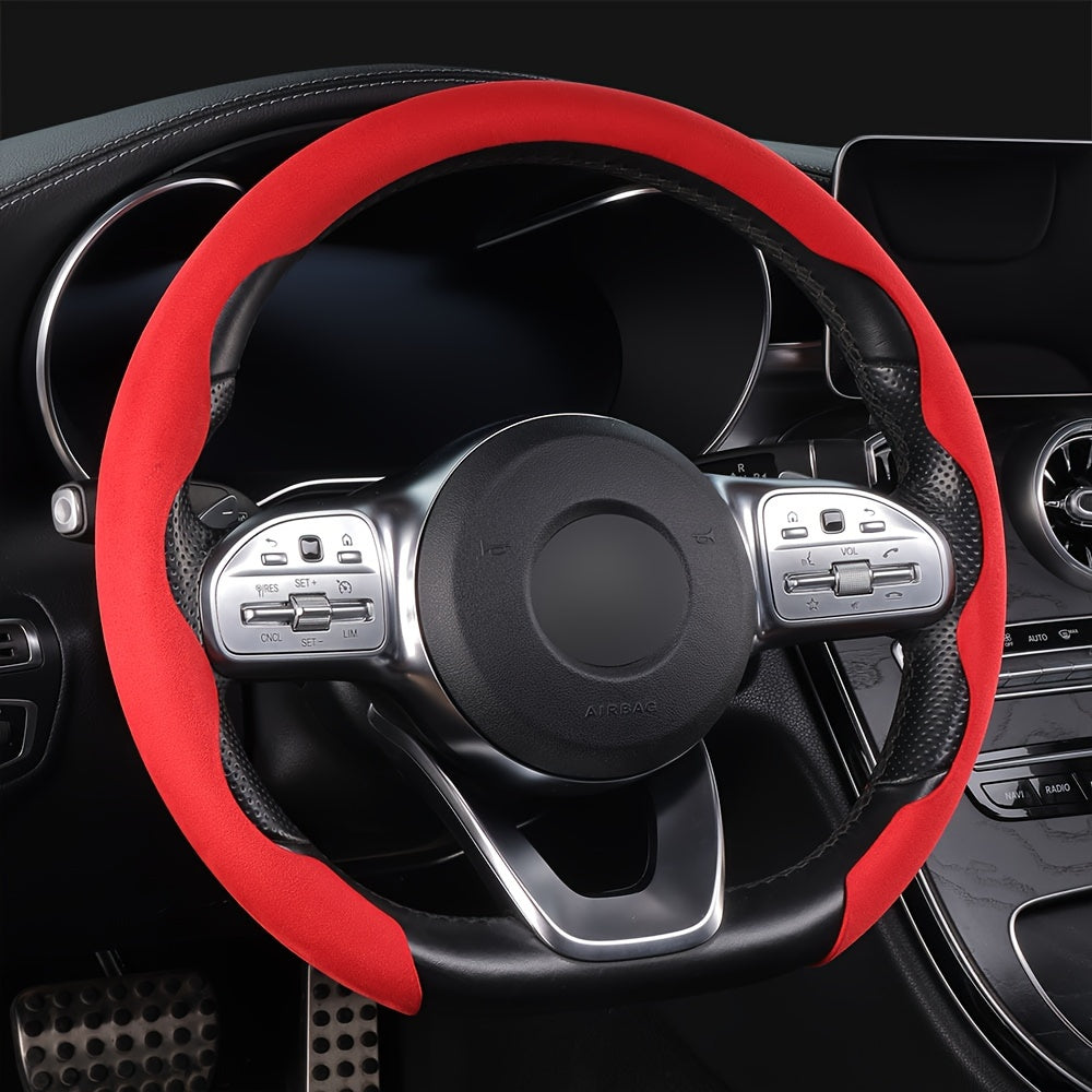 Non-Slip Universal Steering Wheel Cover Sweat-Absorbing Buckle for Cars