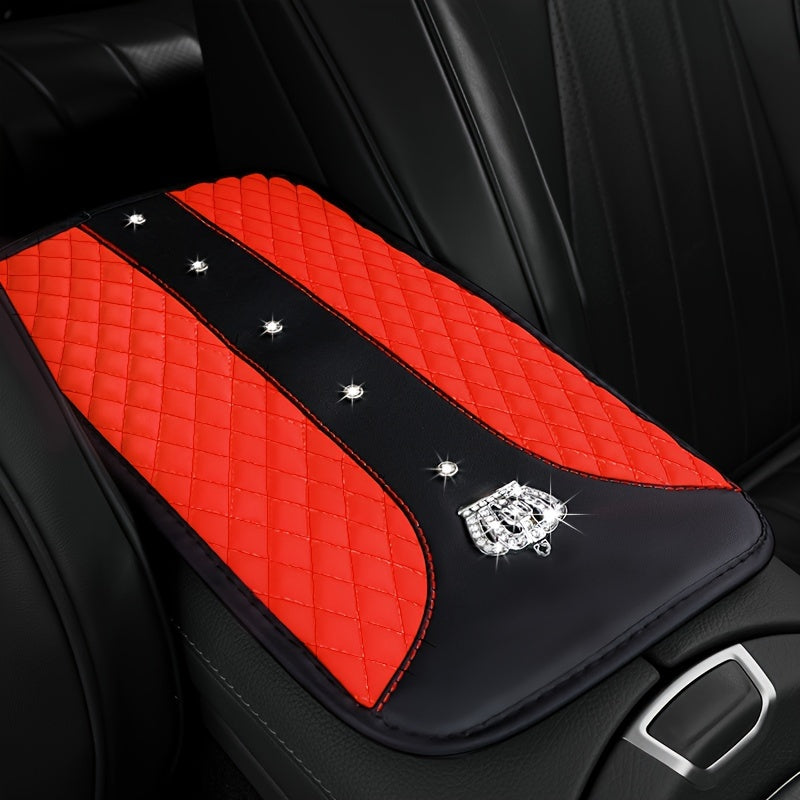 Universal avtomobil o'rindiq tutqichining qopqog'i rhinestone charm bilan, charm bilan, sirg'almas, chidamli, erkaklar va ayollar uchun
