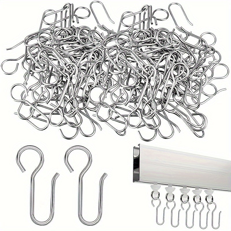 Set of 60 Curtain Hooks S Hooks for Drapery Hanging Window Accessories