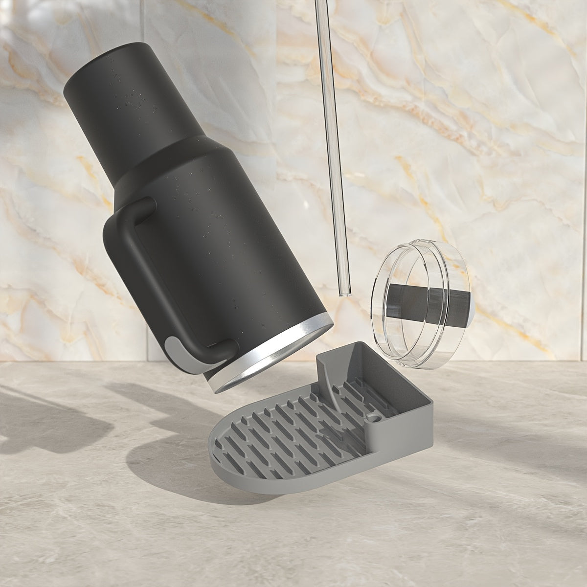 Silicone Kitchen Drain Rack for Draining Bottles Glasses and Cups Durable and Easy to Clean