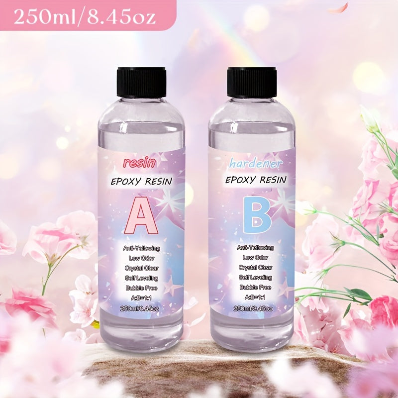 Epoxy Resin Kit 1:1 Mixing Ratio Transparent for DIY River Tables High Hardness