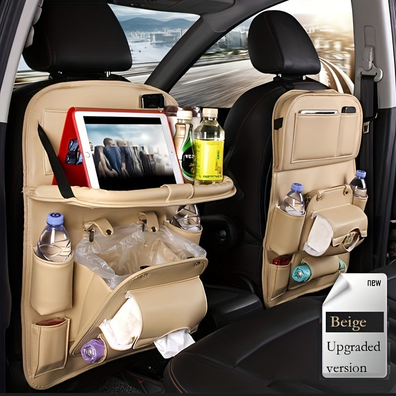 Organizador de interior de coche Bolsa colgante Bandeja de almacenamiento para basura y compras