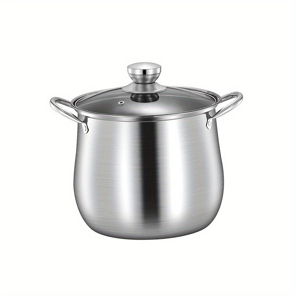 Stainless Steel Stock Pot 12 Qt Cooking Soup Boiling Kitchen Utensil