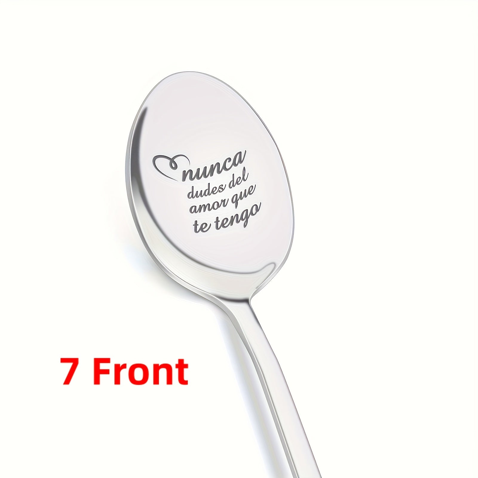 Personalized Stainless Steel Spoon Set for Couples, Holiday Gift, Tableware