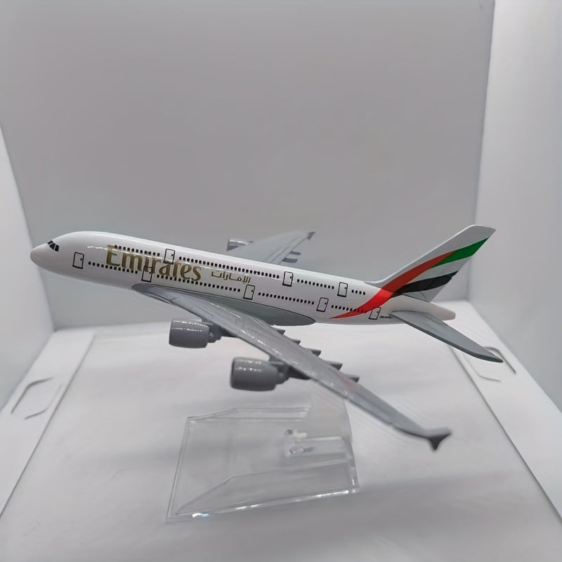 Коллекционная модель самолета Airbus A380 в масштабе 1:400, выполненная из литого металла, для любителей хобби