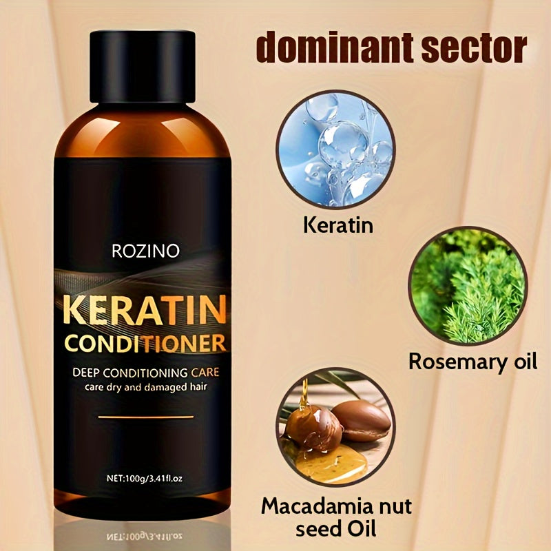 Unisex Keratin Hair Conditioner for Dry Damaged Hair Moisturizing Shine
