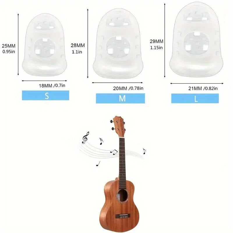 10-Pack Silicone Guitar Finger Protectors Set for Beginners and Repair