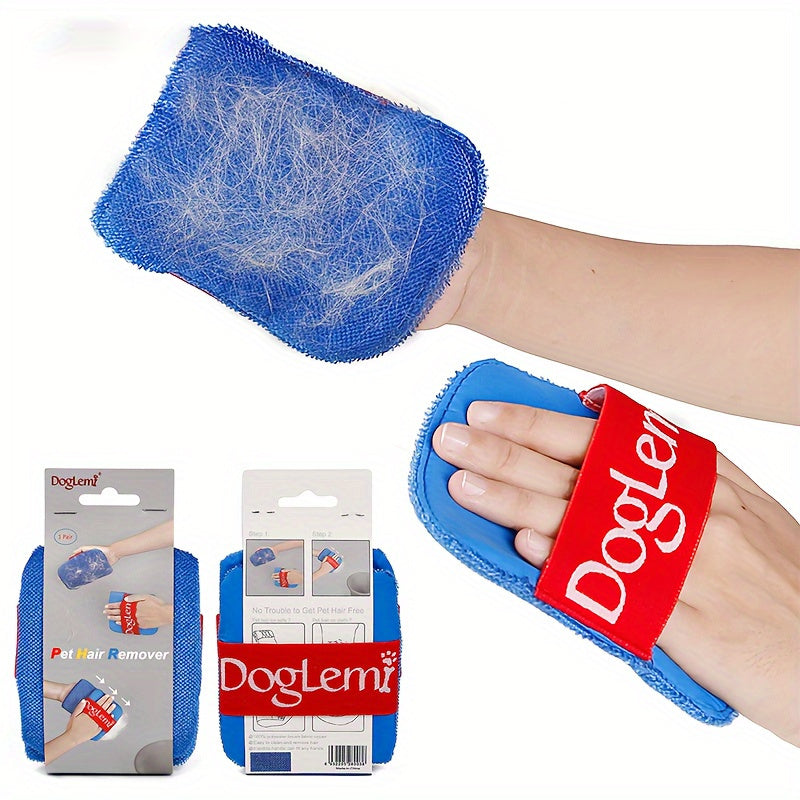 2-Pack Nylon Pet Hair Removal Gloves for Cats and Dogs for Clothes Sofas Carpets
