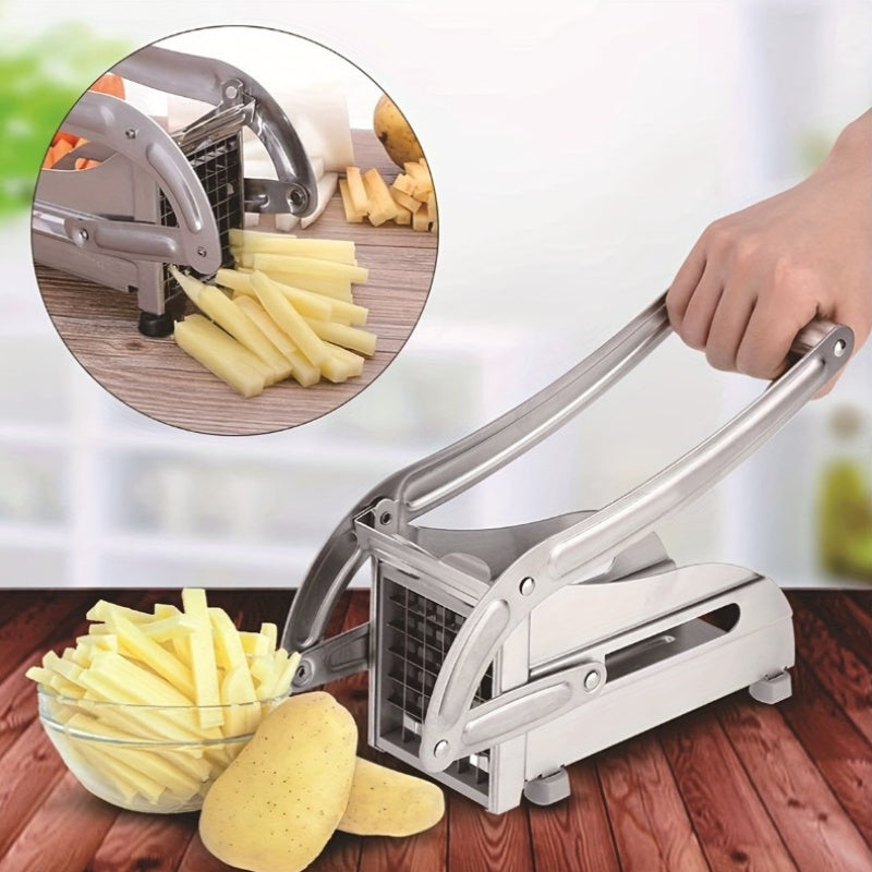 Stainless Steel Fruit and Vegetable Cutter Kitchen Gadget for Slicing Dicing and Chopping