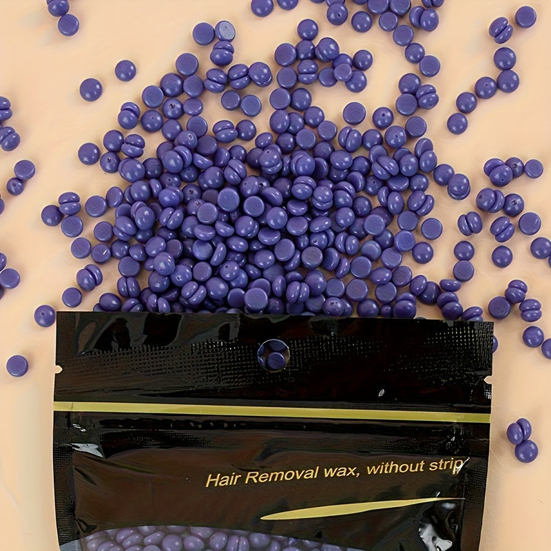 Cera de cera de abeja para mujeres y hombres, lavanda, 100 g, cera dura para depilación, hipoalergénica