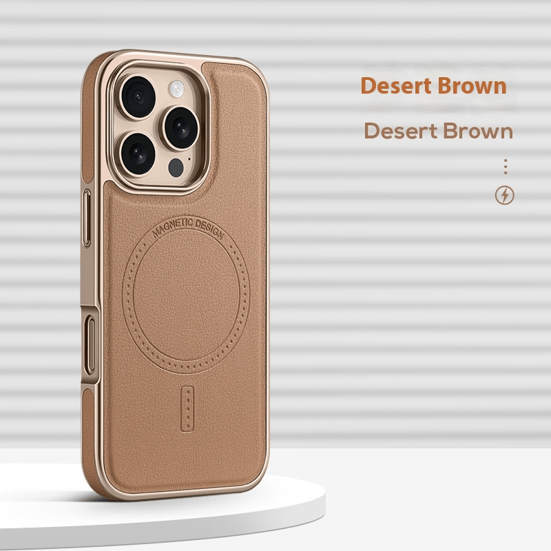 Men Women Faux Leather Phone Case for iPhone 16 Pro Max 15 Pro 16 Plus Drop Protection